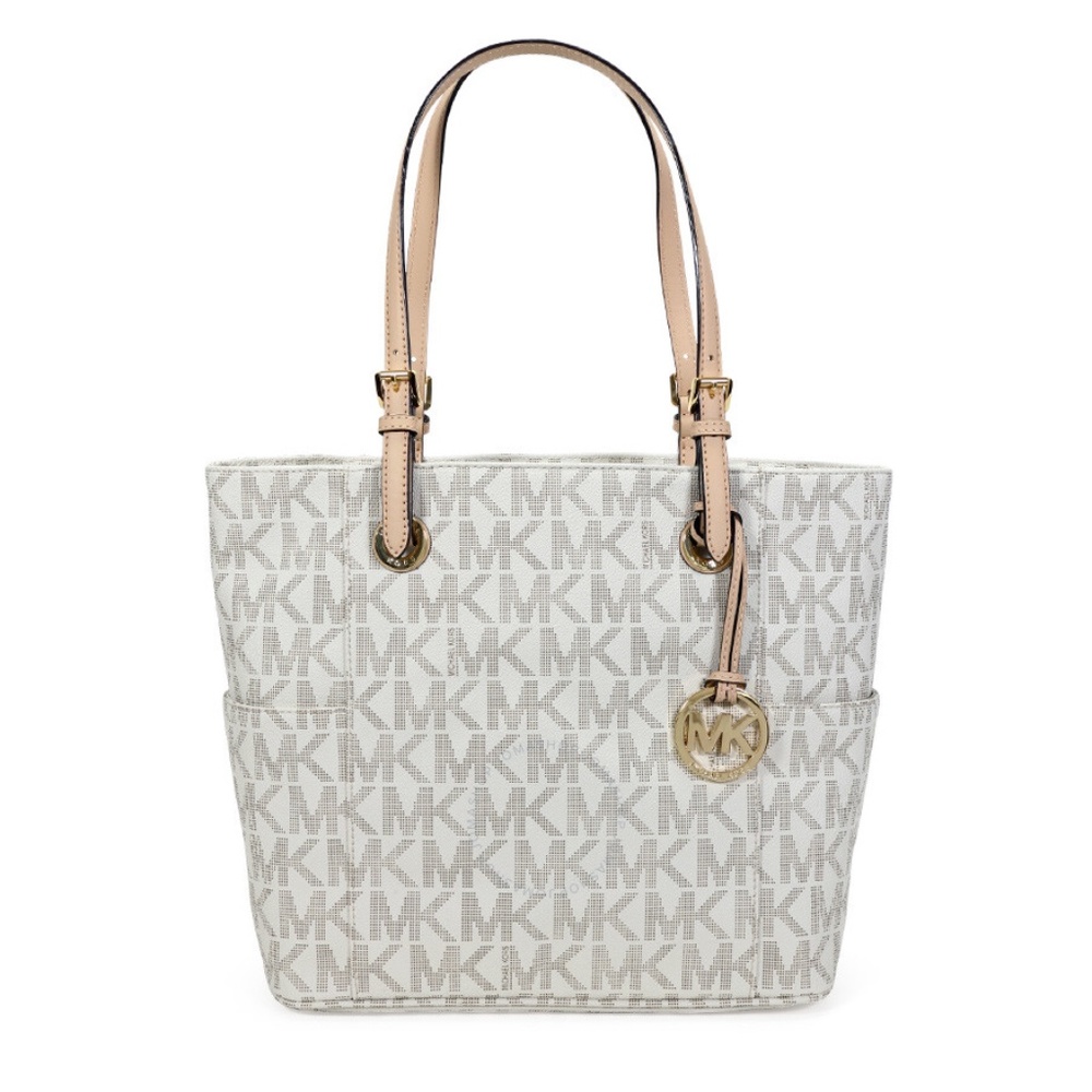 Michael Kors Jet Set Signature Logo Tote Handbag